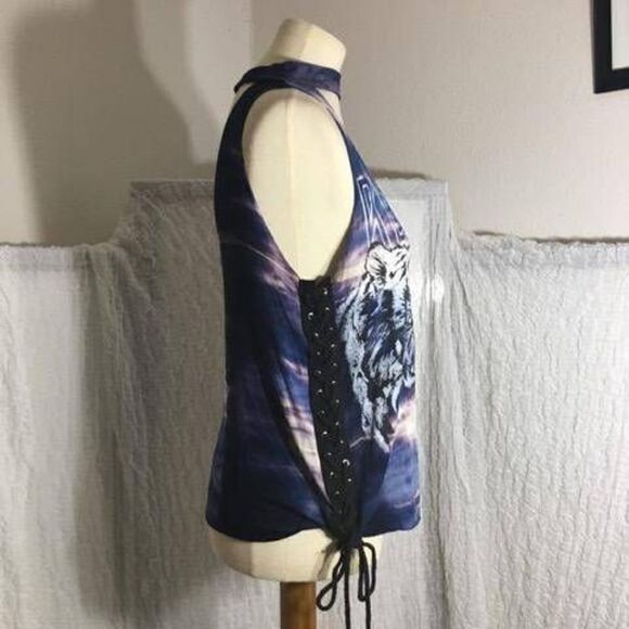 Black Bead NWT Revenge Tie Tee Size Small - Picture 3 of 12